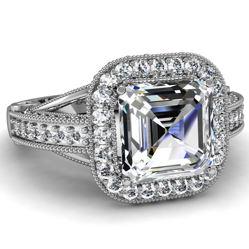 Asscher Cut Diamond Engagement Rings
 Ten Amazing White Sapphire Engagement Rings – BestBride101