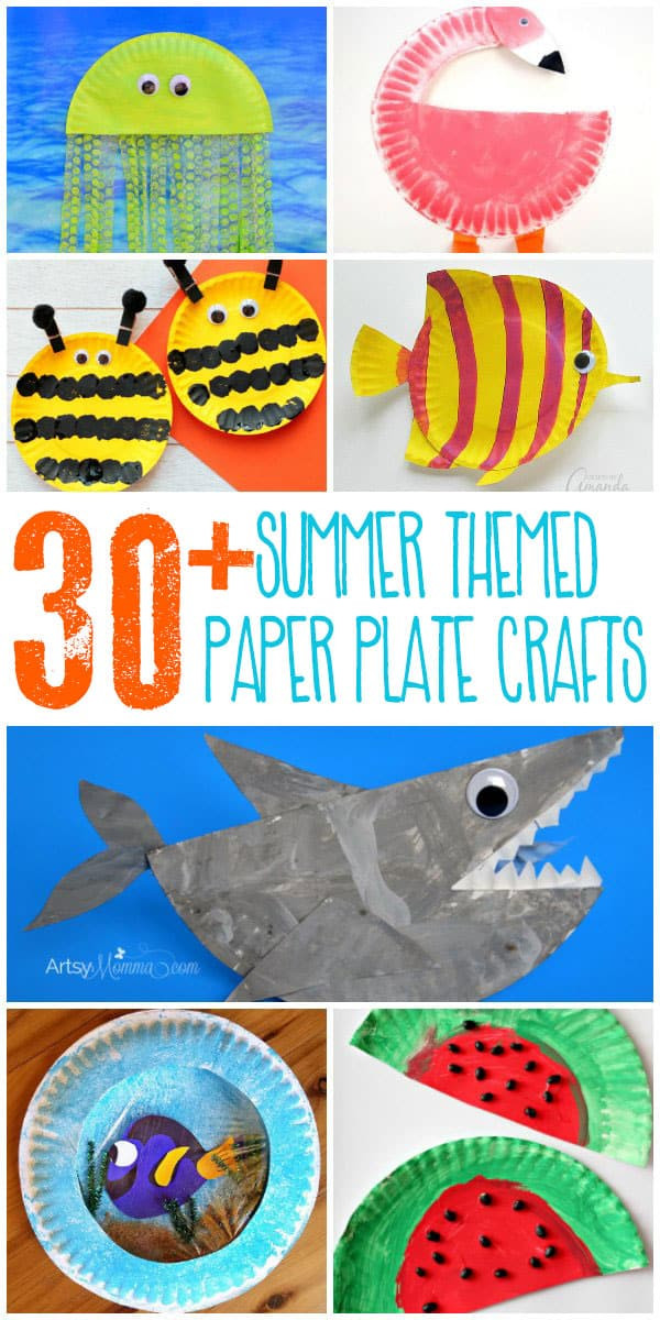 August Crafts For Toddlers
 30 Cute and Easy Summer Paper Plate Crafts for Kids