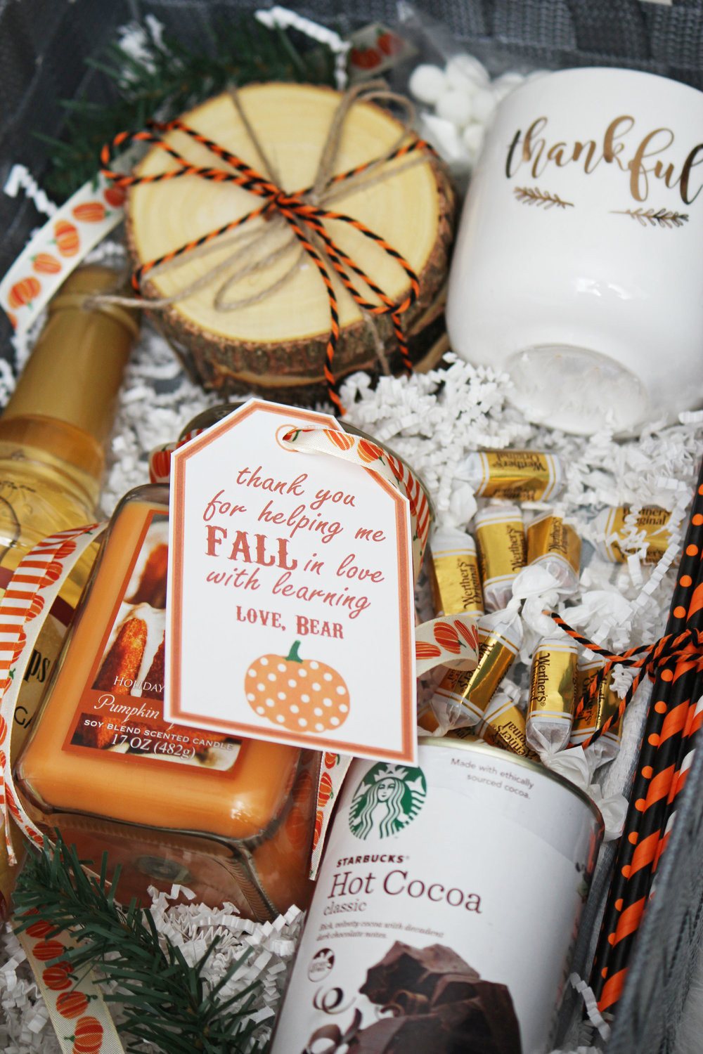 Autumn Gift Basket Ideas
 DIY fall t basket — Hello Honey