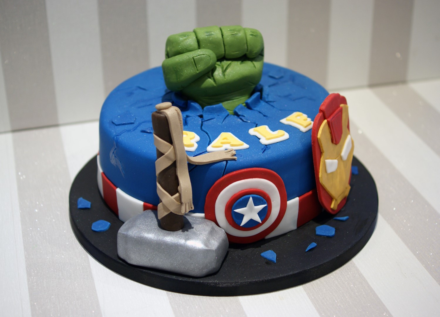 Avenger Birthday Cakes
 Avengers themed Birthday Cake Bakealous