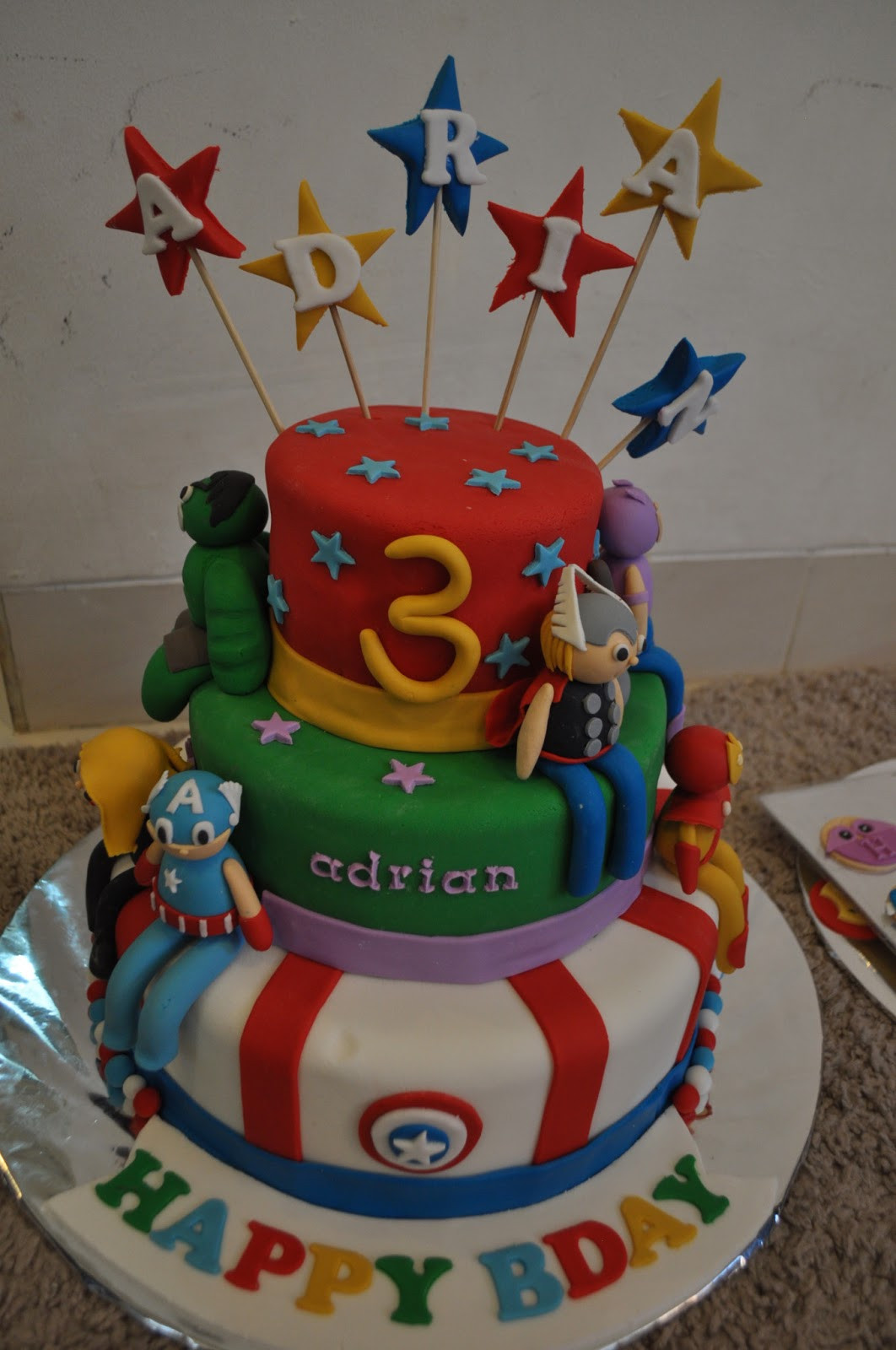 Avenger Birthday Cakes
 momatoye Avengers Birthday Cake Ocii