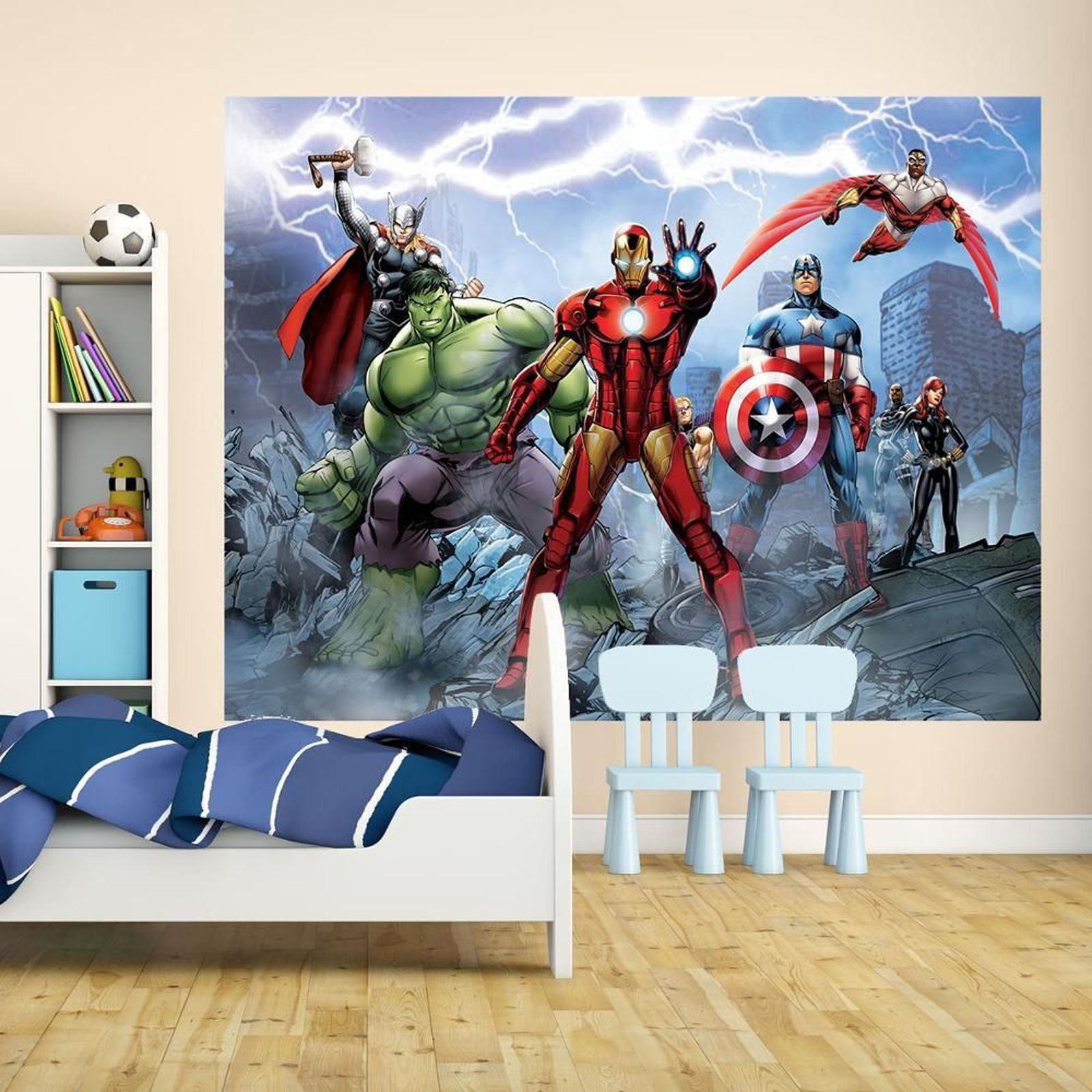 Avengers Bedroom Decor
 MARVEL ICS AND AVENGERS WALLPAPER WALL MURALS DÉCOR