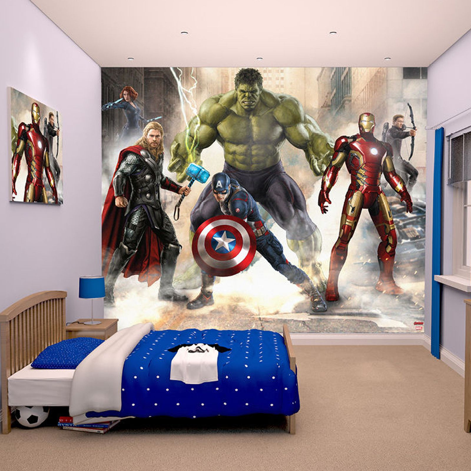Avengers Bedroom Decor
 MARVEL ICS AND AVENGERS WALLPAPER WALL MURALS DÉCOR BEDROOM