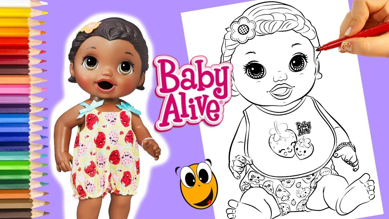 Baby Alive Coloring Page
 Snackin Lily Baby Alive Coloring book pages dolls for