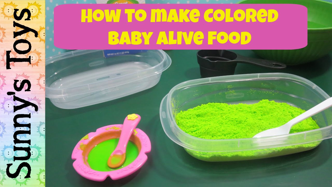 Baby Alive Food Diy
 How To Make Colored Baby Alive Food For Food Packets