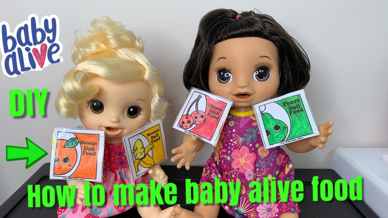 Baby Alive Food Diy
 How To Make Baby Alive Food DIY doll food