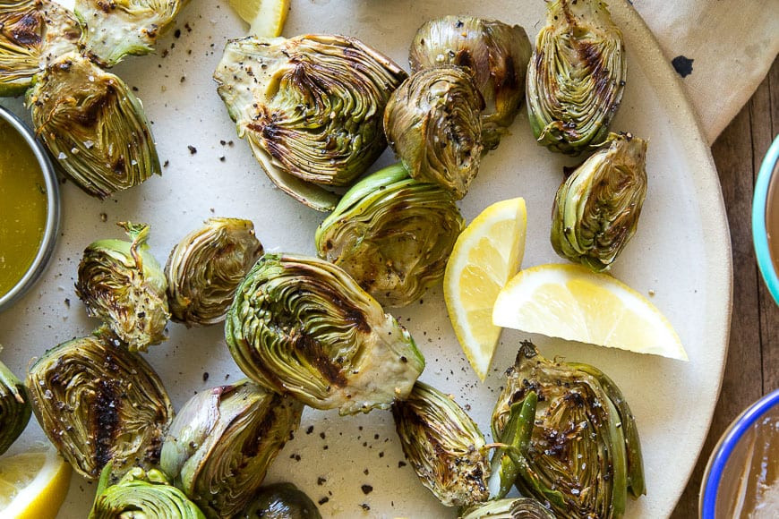 Baby Artichokes Recipes
 Grilled Baby Artichokes What s Gaby Cooking