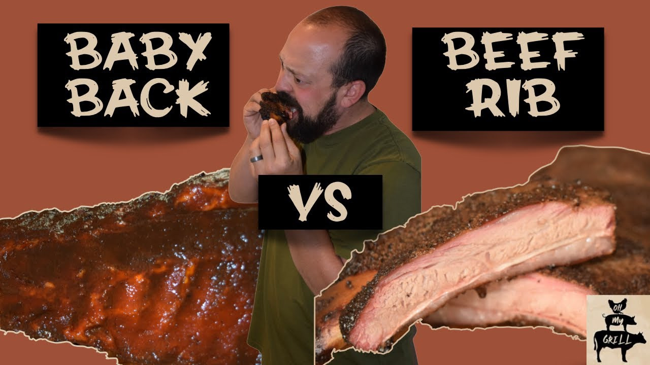 Baby Back Ribs Pork Or Beef
 Baby Back Ribs VS Beef Ribs BBQ on the Smoker