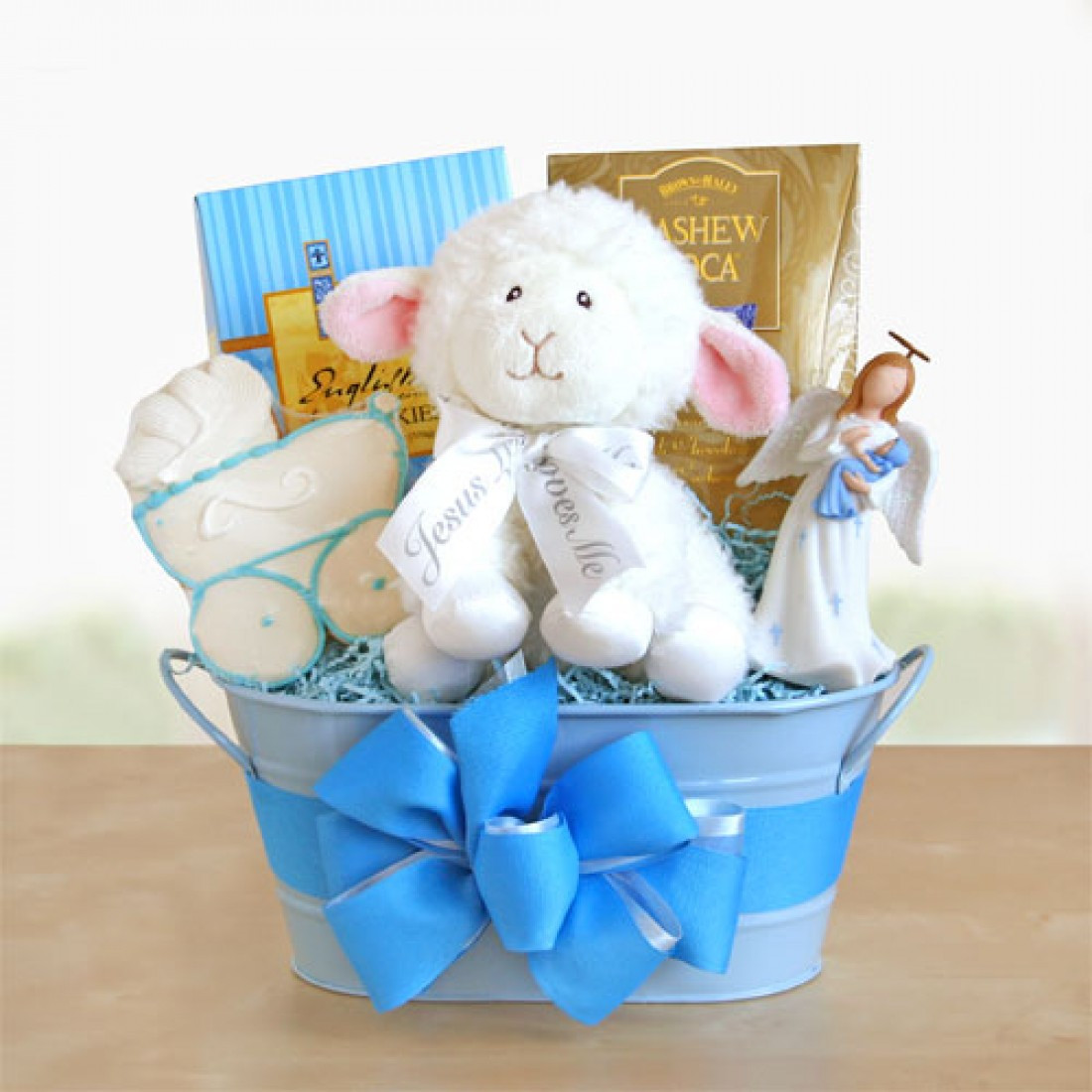 Baby Baptism Gift Ideas Boy
 Blue Boy Christening Gift Baskets