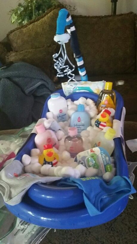 Baby Bath Tub Gift Ideas
 Baby shower t Baby Bath Basket Infant tub filled