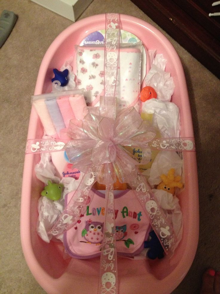 Baby Bath Tub Gift Ideas
 Baby bath tub t idea Made this for my sister for her