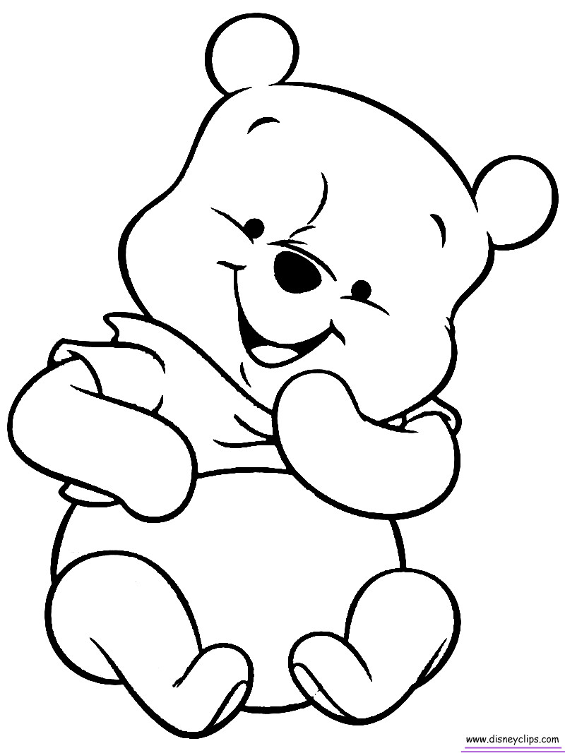Baby Bear Coloring Pages
 awesome Disney Baby Pooh Printable Coloring Pages page 2