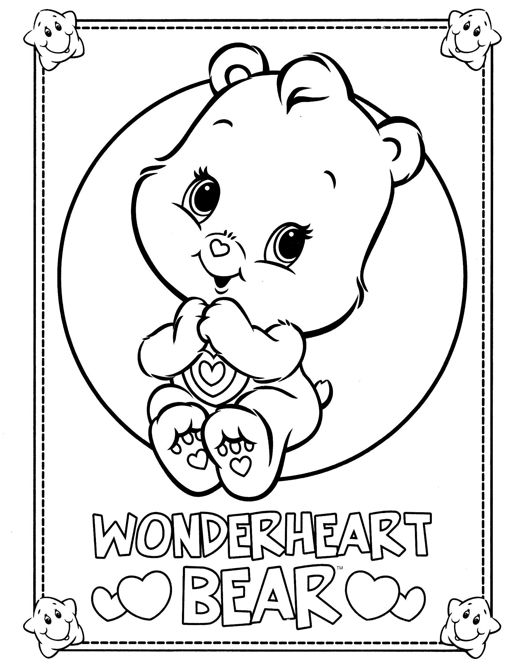 Baby Bear Coloring Pages
 care bears coloring page