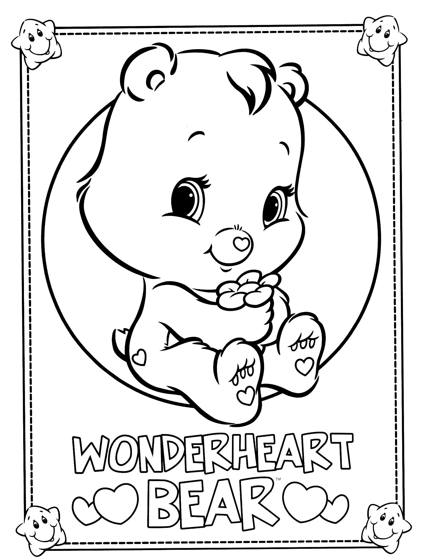 Baby Bear Coloring Pages
 Baby Care Bears Coloring Pages