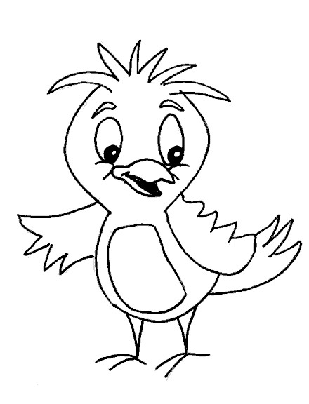 Baby Bird Coloring Page
 Cute Baby Birds Coloring Pages To Printables