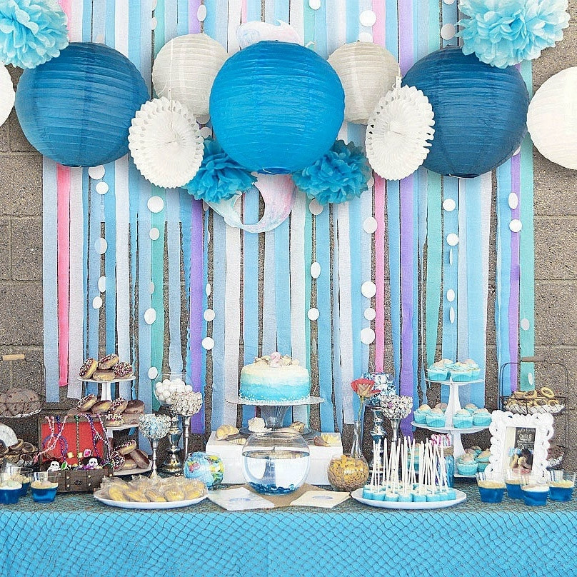 Baby Birthday Party Decorations
 Happy Birthday Party Decoration Items 13pcs set Blue&Pink