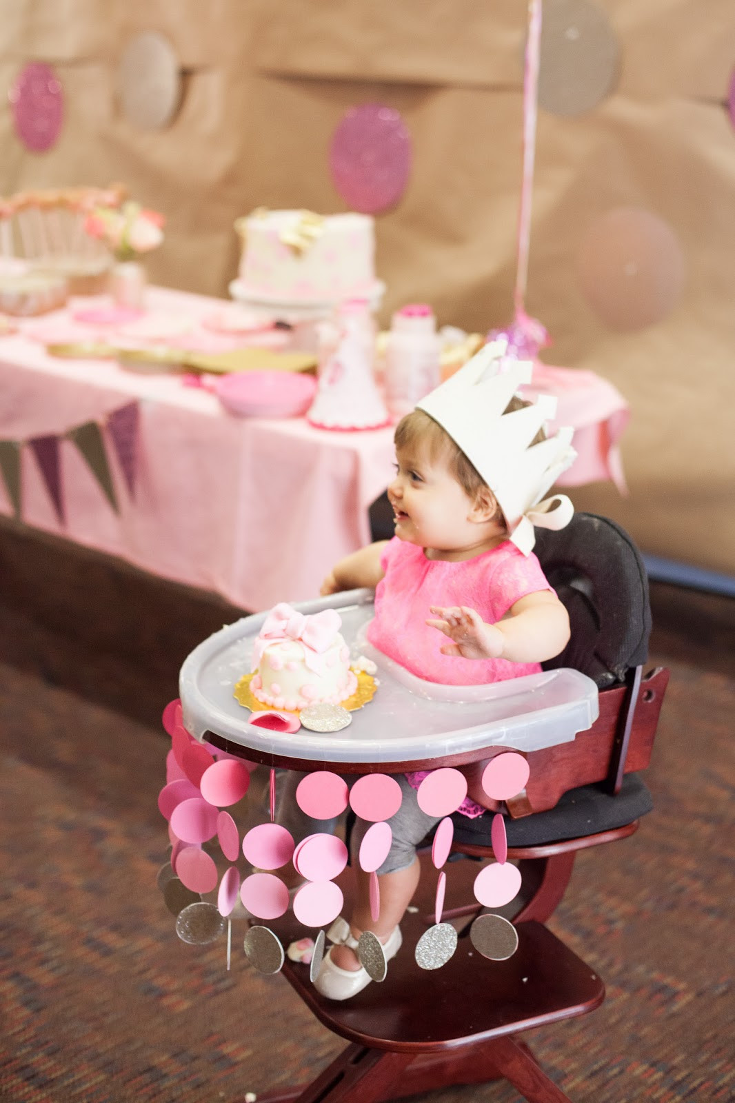 Baby Birthday Party Decorations
 Nat your average girl 1st birthday party decor