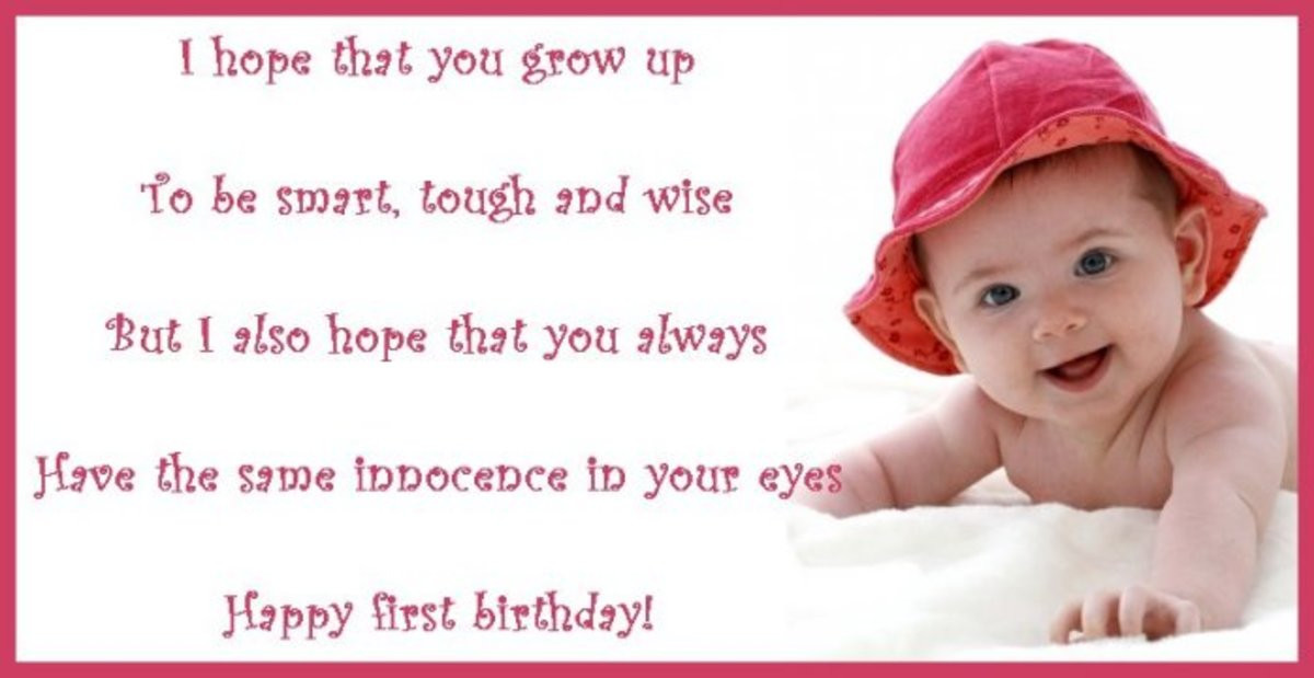 Baby Birthday Wishes
 First Birthday Wishes Poems and Messages for a Birthday