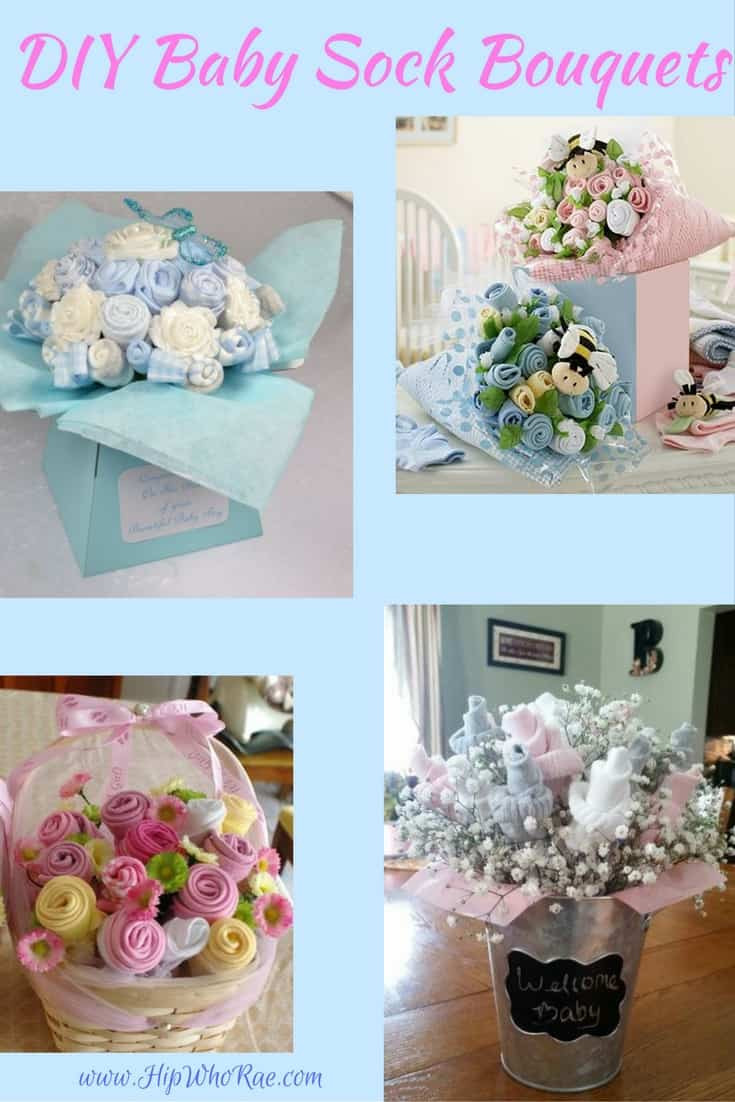 Baby Bouquet DIY
 DIY Baby Sock Bouquets They Are Really Easy So Have a Go