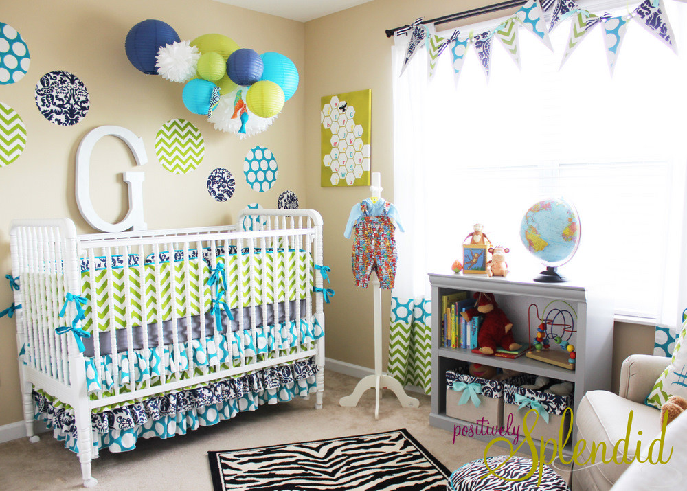 Baby Boy Crib Decoration Ideas
 Baby Boy Nursery Tour Positively Splendid Crafts