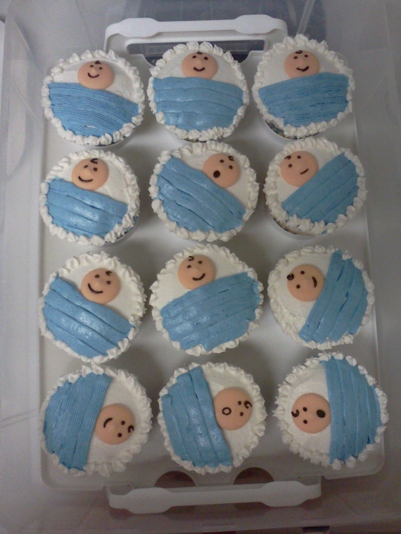 Baby Boy Cupcake Decorating Ideas
 Baby Shower Cupcakes Baby Boy Shower Cupcakes