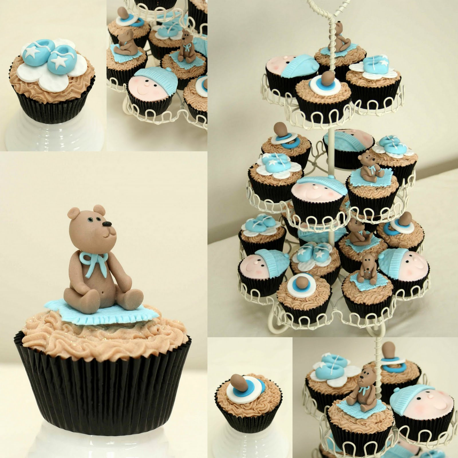Baby Boy Cupcake Decorating Ideas
 Sweet Bites Cakes Baby Shower Cupcakes