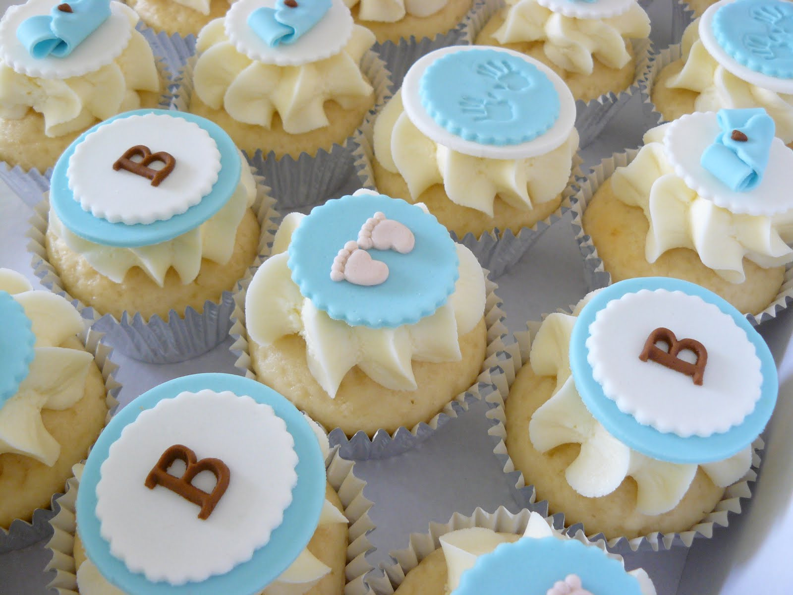Baby Boy Cupcakes
 The Cup Cake Taste Brisbane Cupcakes Baby Shower for a