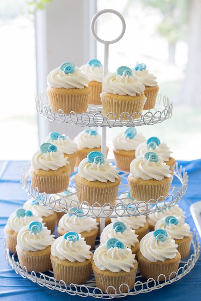 Baby Boy Cupcakes
 Baby Shower Ideas and Cupcakes that are Cute as a Button