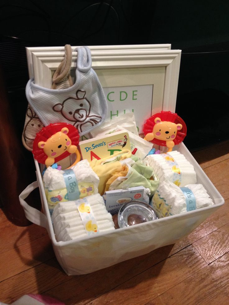 Baby Boy Gift Ideas Pinterest
 Baby shower t basket for twin boys