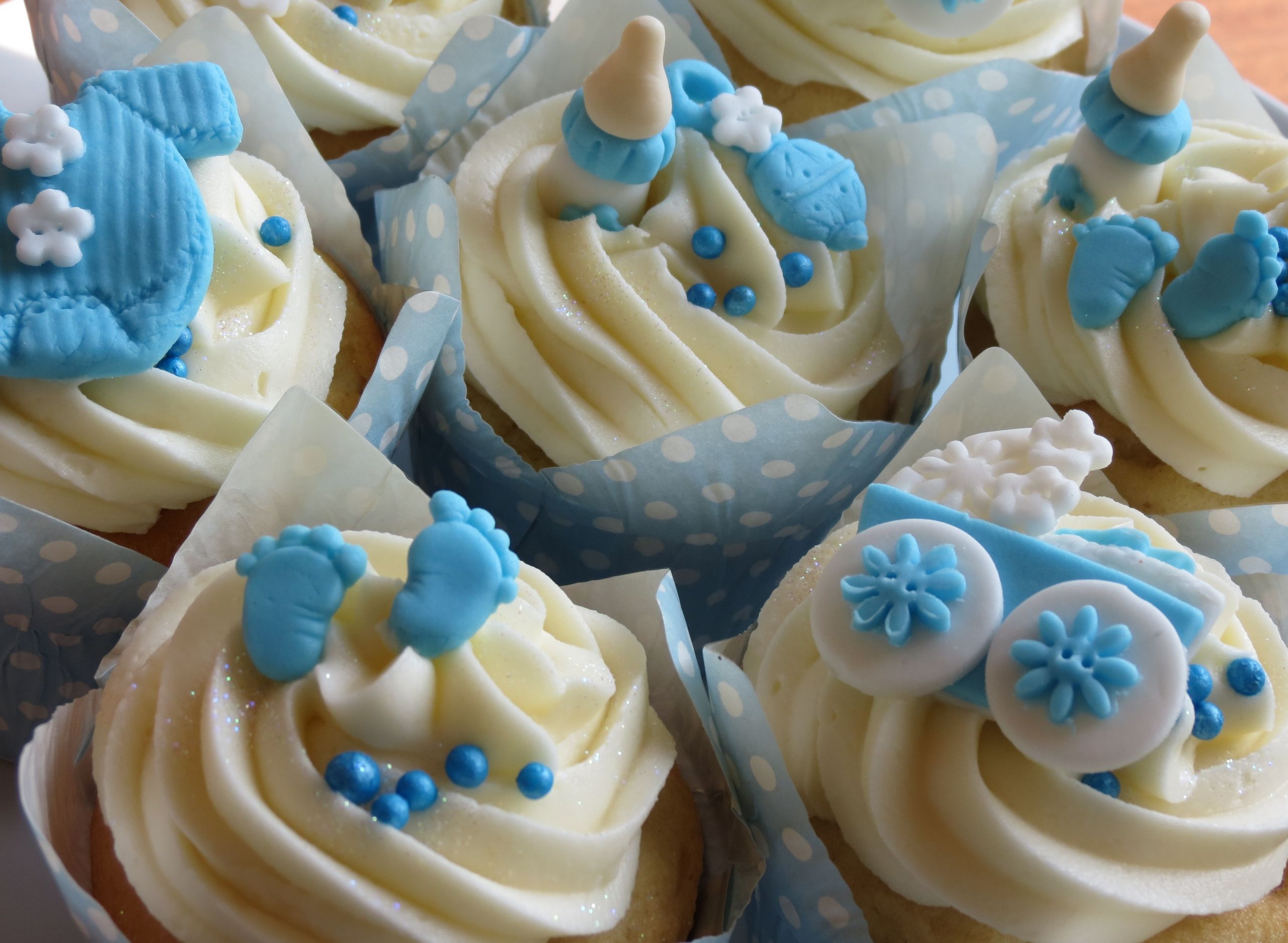 Baby Boy Shower Cupcakes
 Baby shower cupcakes for a baby boy Baby Boy cupcakes