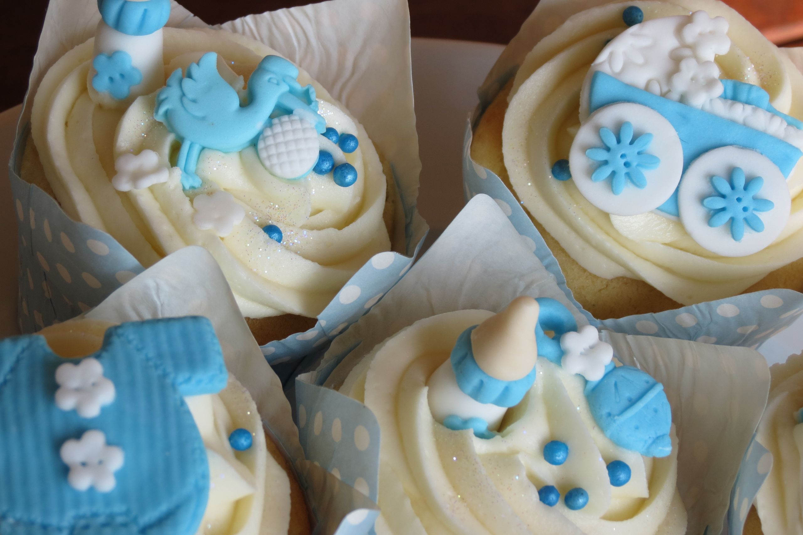 Baby Boy Shower Cupcakes
 Baby shower cupcakes for a baby boy Baby Boy cupcakes