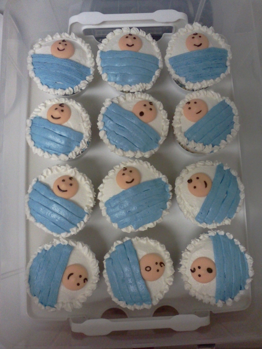 Baby Boy Shower Cupcakes
 Baby Shower Cupcakes CakeCentral