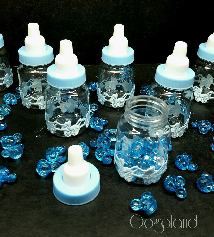 Baby Boy Shower Party Favors
 36 Fillable Bottles For Baby Shower Favors Blue Party