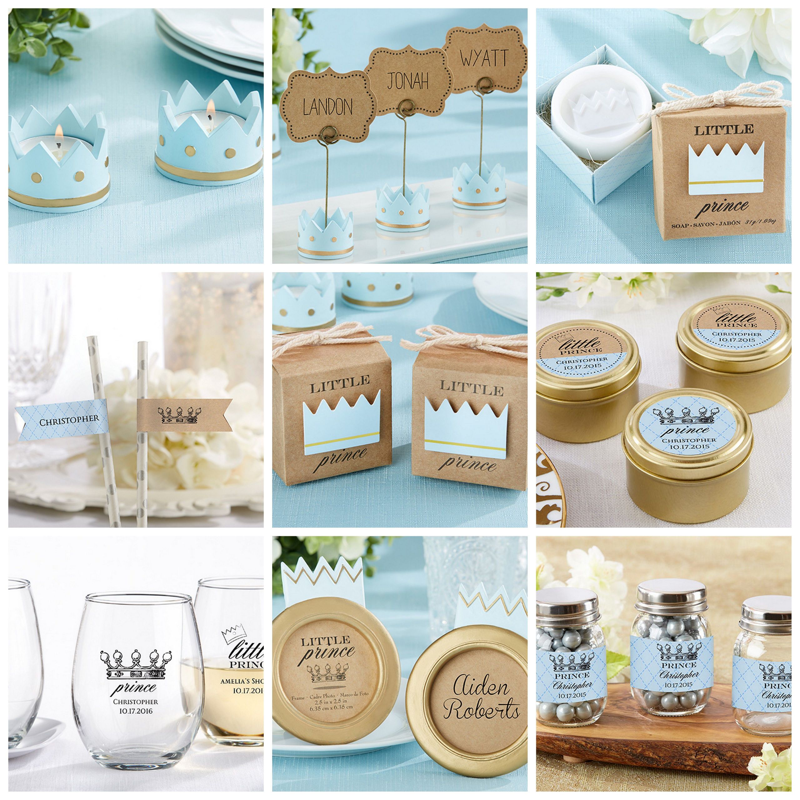 Baby Boy Shower Party Favors
 Little Prince Baby Shower Party Favors from HotRef