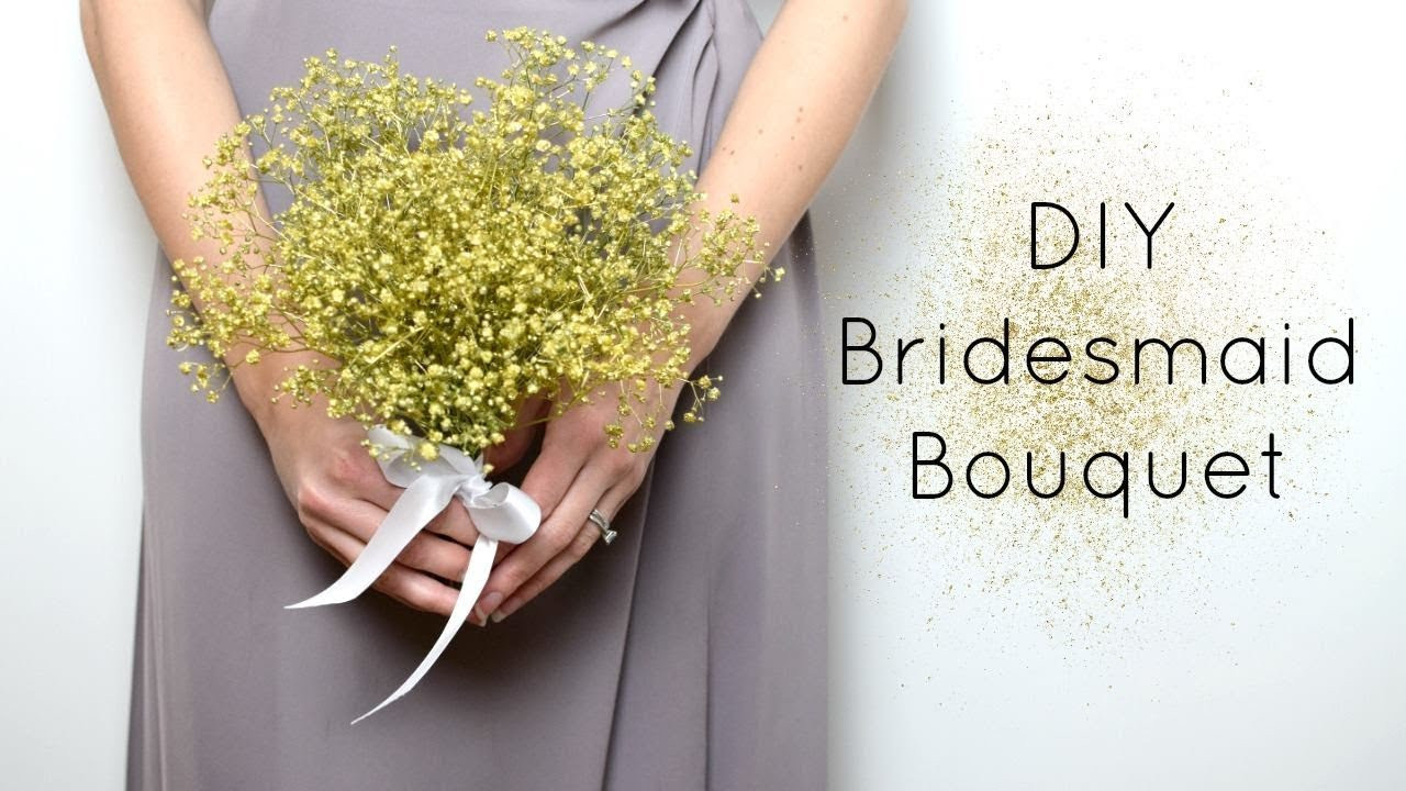 Baby Breath Bouquet DIY
 DIY Gypsophila Baby s Breath Bridesmaid Bouquet