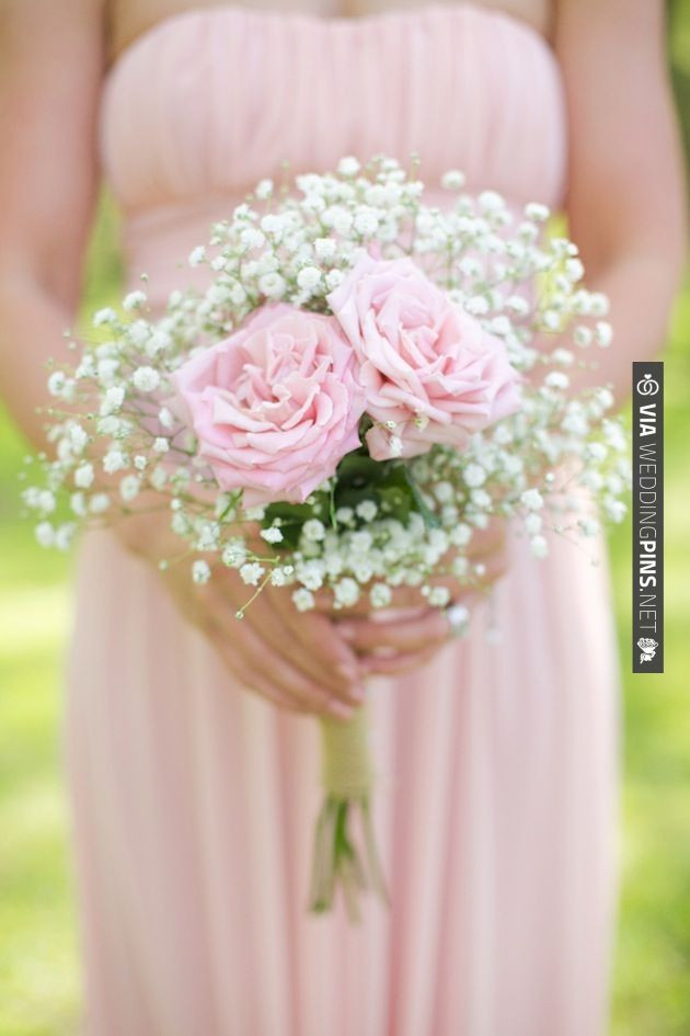 Baby Breath Bouquet DIY
 DIY rose and baby s breath bouquet wrapped in monogrammed