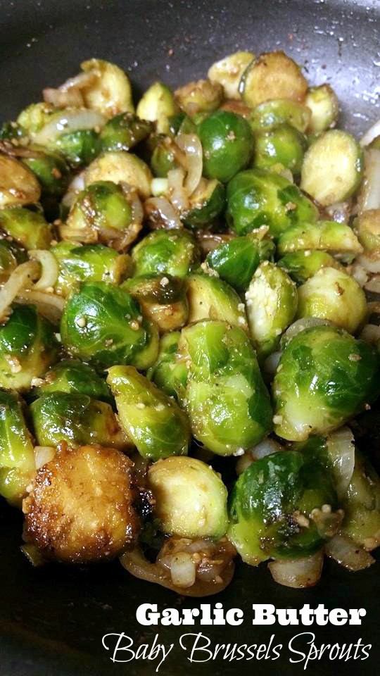 Baby Brussel Sprouts Recipes
 Garlic Butter Baby Brussels Sprouts Aunt Bee s Recipes