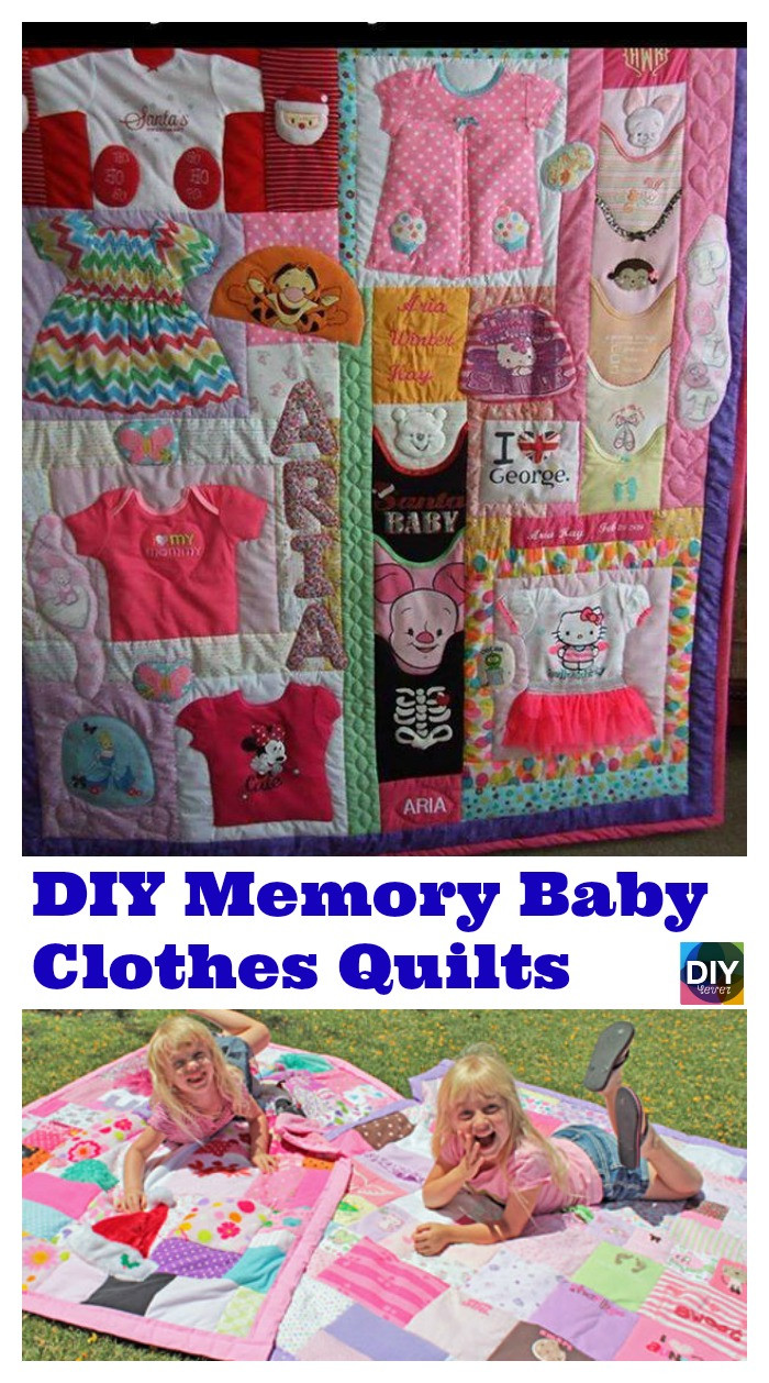 Baby Clothes Quilt DIY
 How to DIY Memory Baby Clothes Quilts DIY 4 EVER