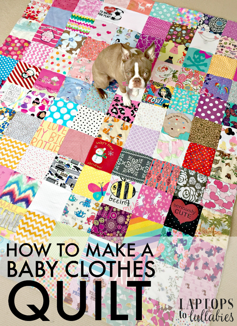 Baby Clothes Quilt DIY
 Quilts from baby clothes Heather s Handmade Life