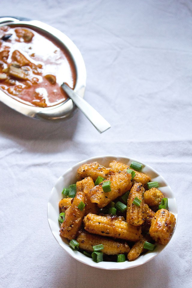 Baby Corn Recipes
 baby corn manchurian recipe how to make dry baby corn