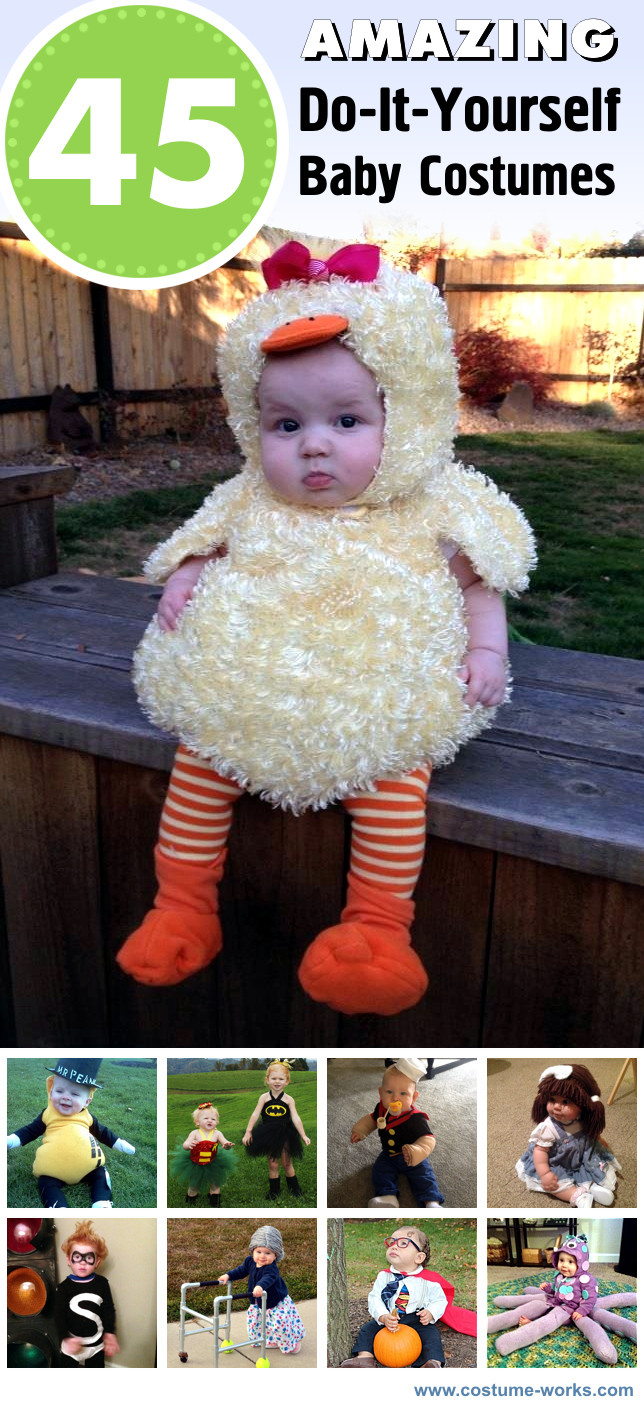 Baby Costume DIY
 45 Amazing DIY Baby Halloween Costumes