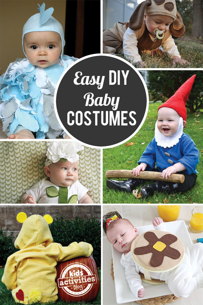 Baby Costume DIY
 Easy Homemade Halloween Costumes for Baby