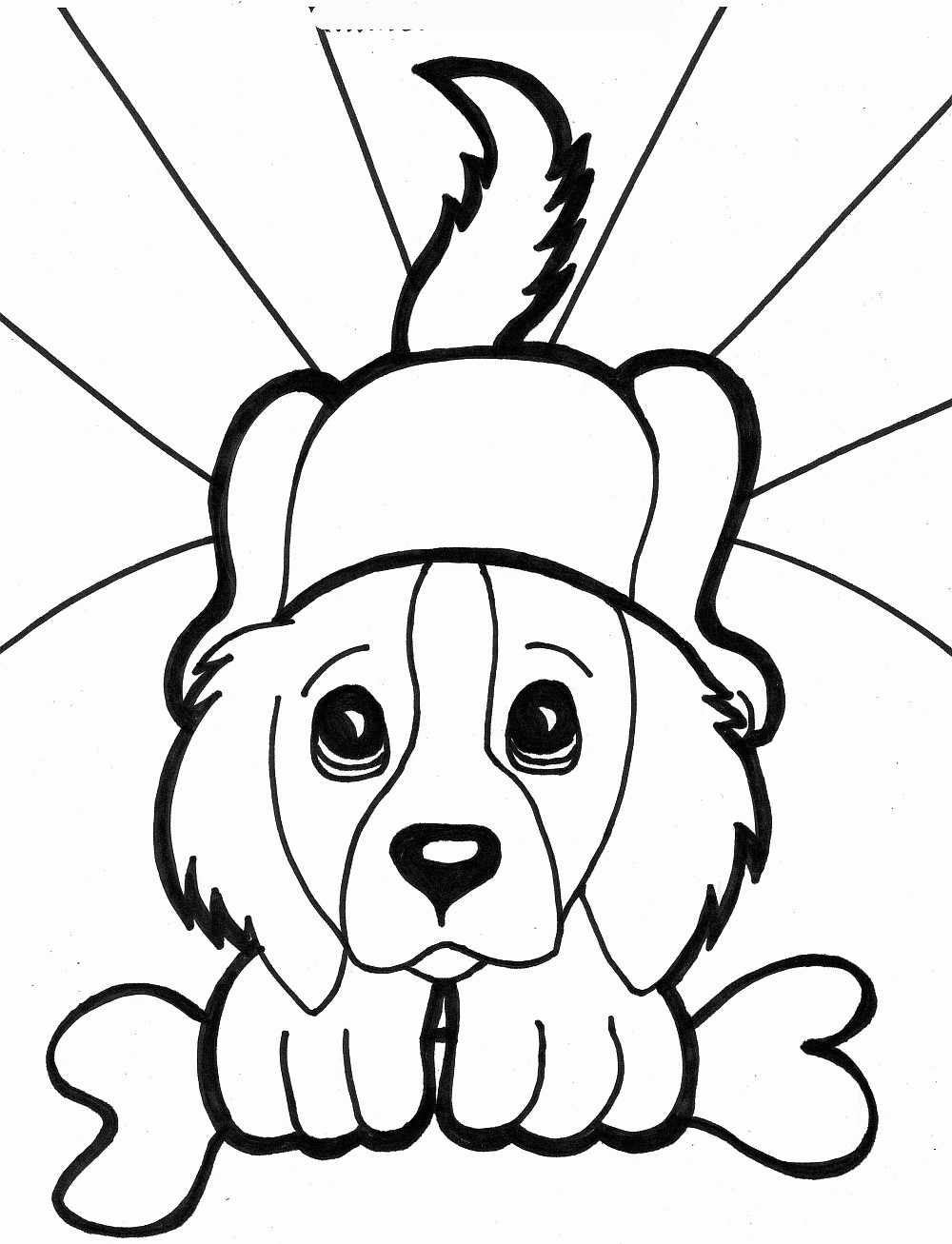 Baby Dog Coloring Pages
 Printable Dogs Coloring Pages To Kids