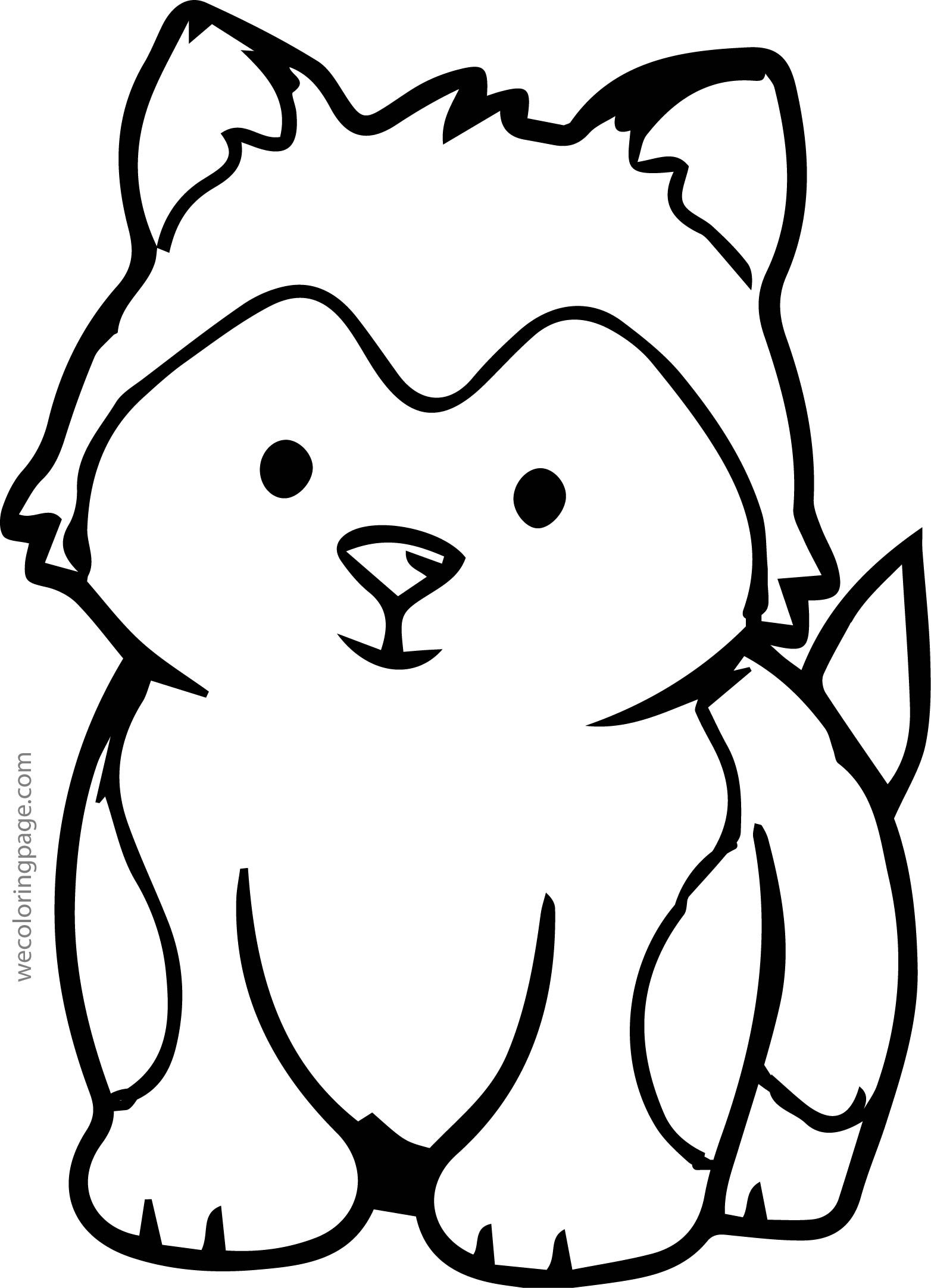 Baby Dog Coloring Pages
 Husky Baby Coloring Page