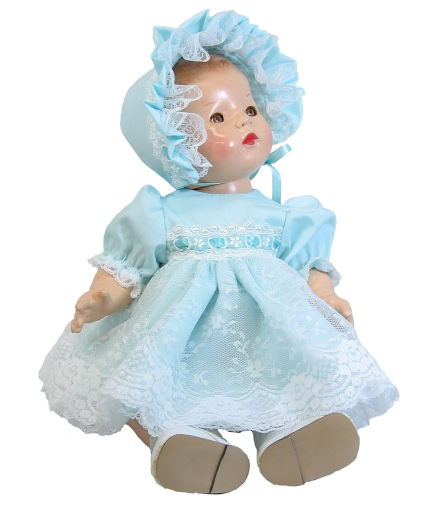 Baby Doll Fashion
 Vee s Victorians Doll Clothes 14" Pastel Baby Doll Dress