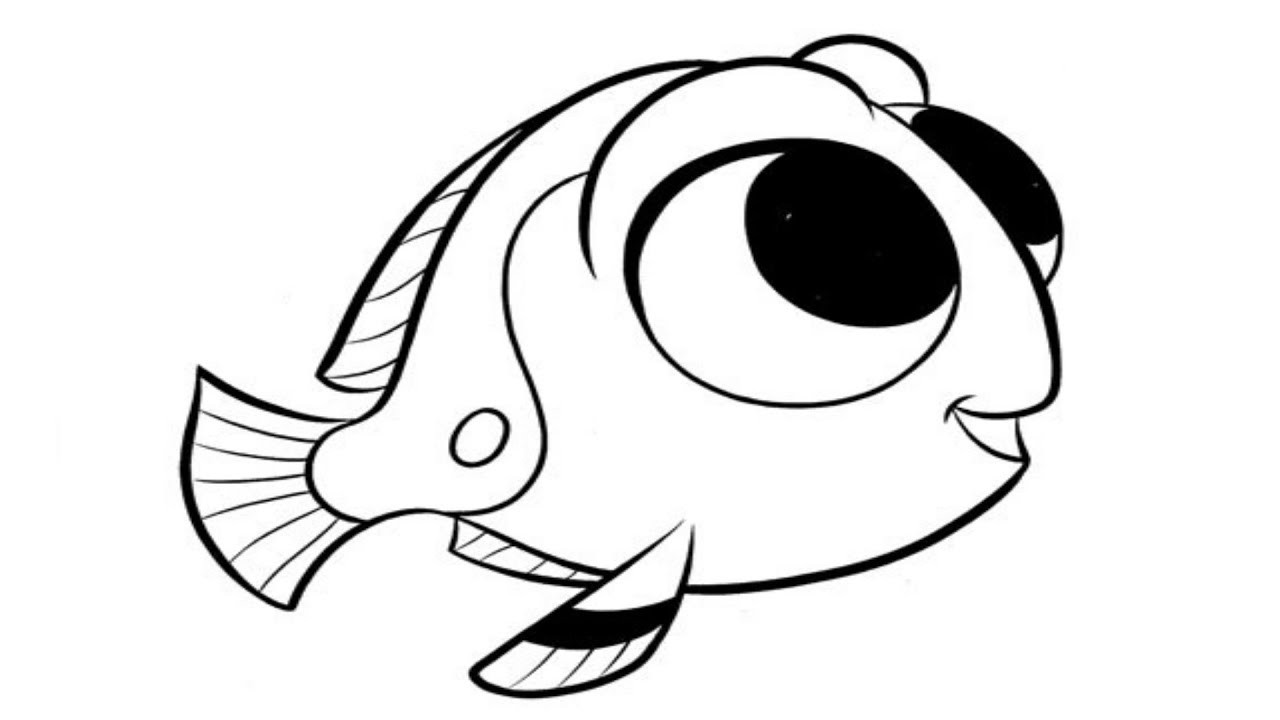 Baby Dory Coloring Pages
 Collection of Dory clipart