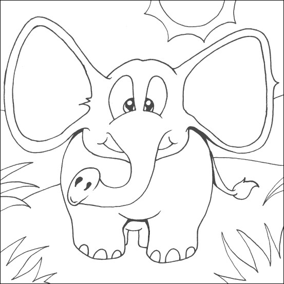 Baby Elephant Coloring Pages
 transmissionpress Baby Elephant Coloring Pages