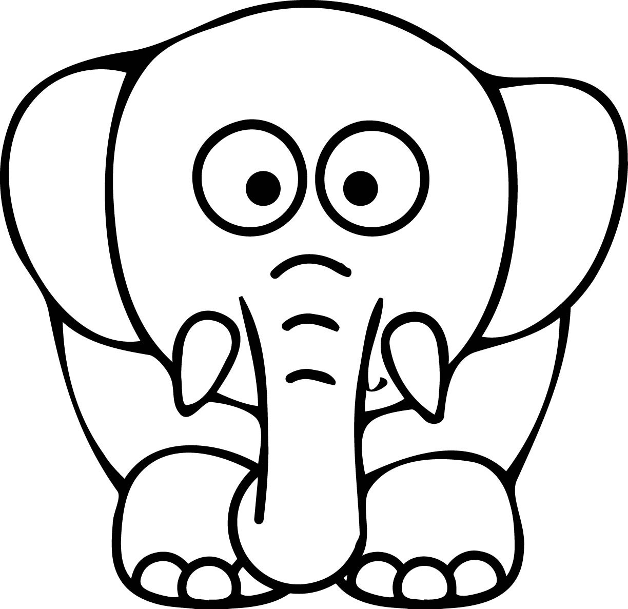 Baby Elephant Coloring Pages
 Baby Elephant Cartoon Drawing at GetDrawings