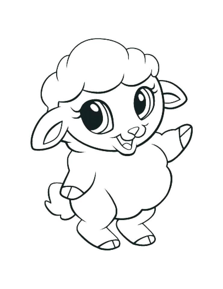 Baby Farm Animal Coloring Pages
 Cute Animal Coloring Pages With images