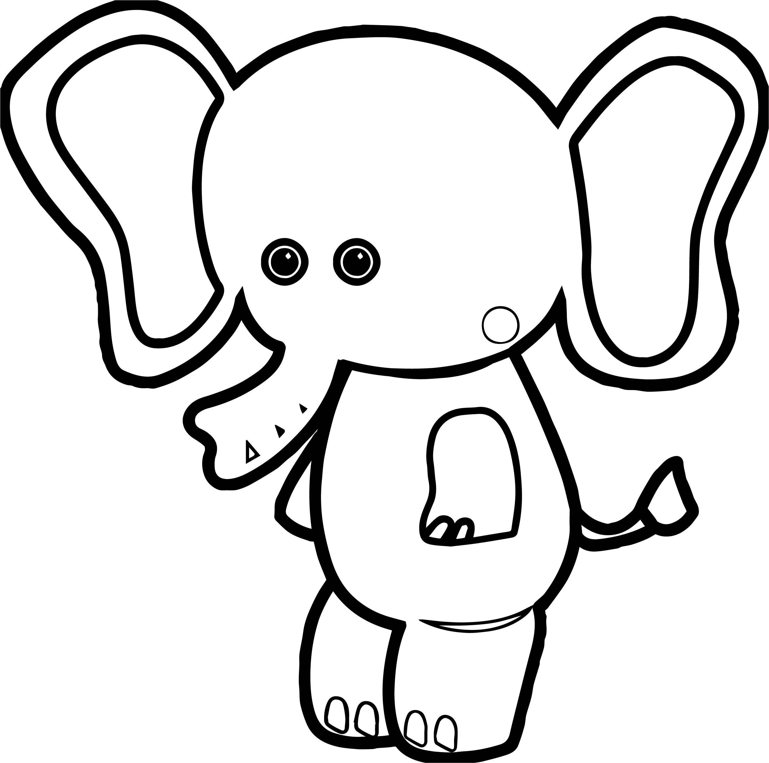 Baby Farm Animal Coloring Pages
 Baby Farm Animal Elephant Coloring Page